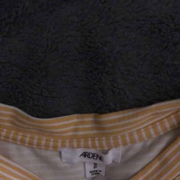 Yellow and white stripped t-shirt - Picture 2 of 3